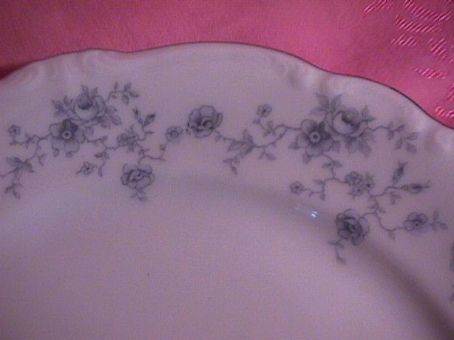 Johann Haviland Blue Garland Cup/Saucer-Fancy Foot