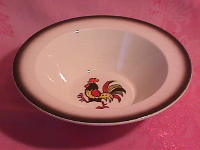 Metlox-Red Rooster Cereal Bowl