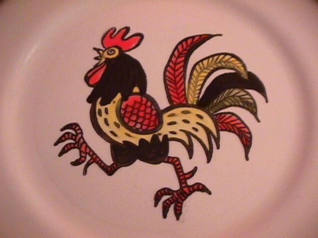 Metlox-Red Rooster Cereal Bowl