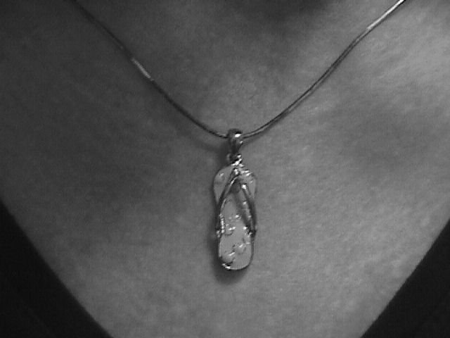 Sterling Italian 16 Inch chain with Flip-Flop Shoe Charm