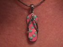 Sterling Italian 16 Inch chain with Flip-Flop Shoe Charm