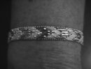 Heavy Italian Sterling Herringbone Bracelet