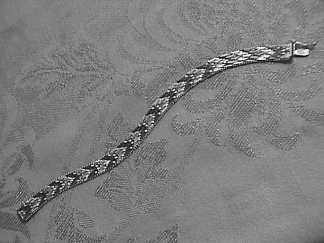 Heavy Italian Sterling Herringbone Bracelet