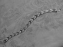 Heavy Italian Sterling Herringbone Bracelet