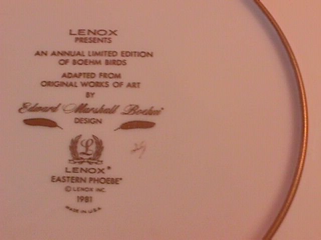 Lenox , Boehm Birds