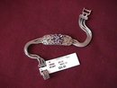 Sterling Amethyst & Paisley Design Marcasite Bracelet