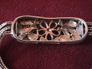 Sterling Amethyst & Paisley Design Marcasite Bracelet