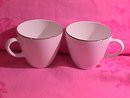 Corning China with Platinum Rim 2=Cups