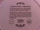 Wedgwood= Williamsburg Commemorative Jamestown, Virginia Display Plate