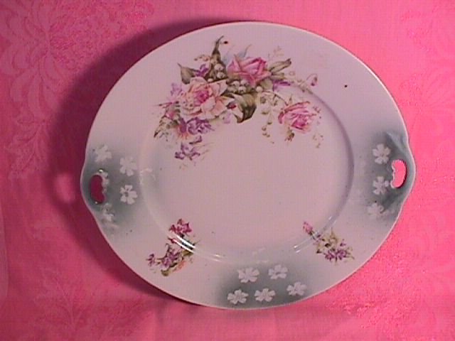 Altwasser C. T. Germany Open Handle Cake Plate