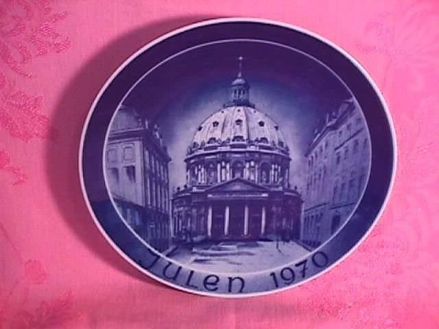 Christmas Plate 1970 Marmorkirken Danmark