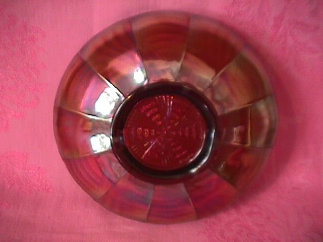 Fenton Carnival Glass (Amethyst) Ribbon Tie Bowl