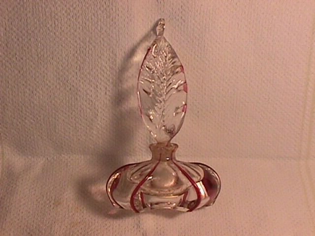 Crystal & Cranberry Perfume Bottle (Imperfect)