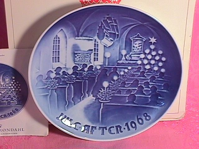Bing & Grondahl Christmas Plate 1968-Christmas In Church