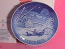 Bing & Grondahl Christmas Plate 1970-Pheasants In Snow