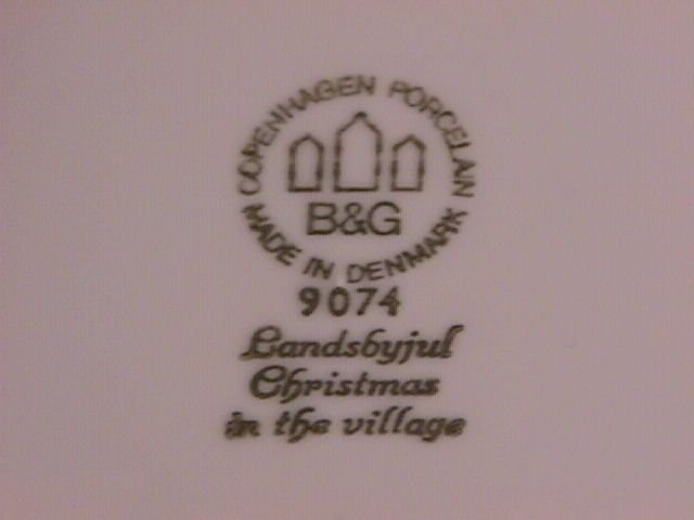 Bing & Grondahl Christmas Plate 1974-Christmas In The Village