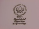 Bing & Grondahl Christmas Plate 1974-Christmas In The Village