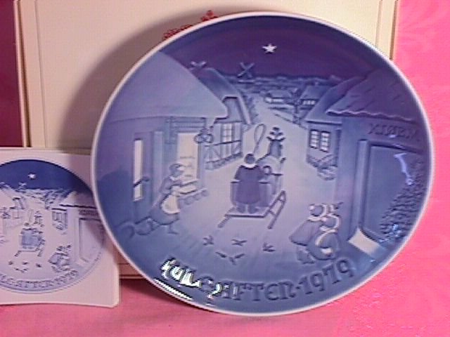 Bing & Grondahl Christmas Plate 1979-White Christmas