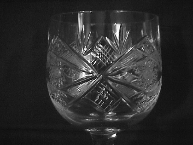 Elegant Cut Glass Wine Set -6 (Unknown Pattern)