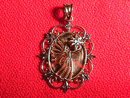 10K Gold Angel Pendant with a Tiny Diamond