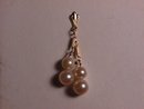 14K Gold and Cultured Pearl Earrings