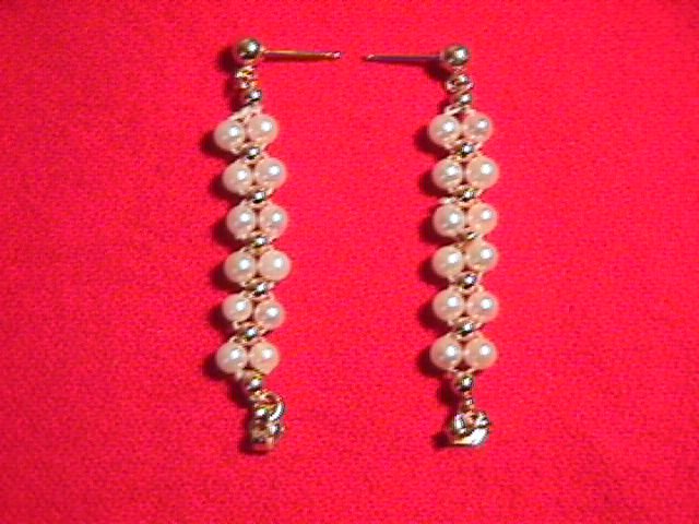 14K Solid Gold & Cultured Pearl Earrings