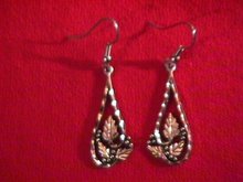 Sterling & Black Hills Gold Dangle Earrings