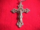Vintage Sterling Crucifix-Cross and Chain