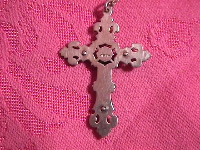 Vintage Sterling Crucifix-Cross and Chain