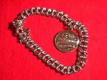 Sterling Charm Bracelet & 1 Charm