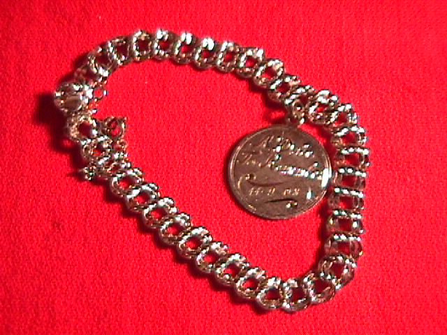 Sterling Charm Bracelet & 1 Charm