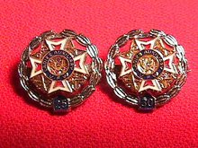 2 Ladies Auxilary V.F.W. Year Pins