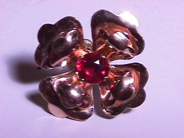 Sterling (Gold Wash) Screw-Back Earrings
