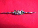 Early Victorian Bar Pin With Enamel, Sapphires & Pearls