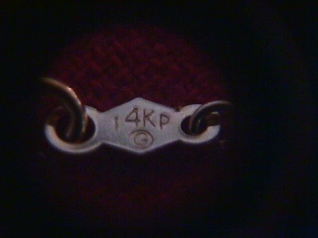 Genuine Gold Art Noveau Lavalier Necklace