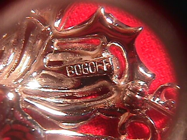 Bogoff Signed Butterfly Brooch