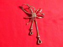 Mazer Sterling Fancy Bow Brooch