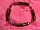 Tigereye and GoldPlate Oriental Bracelet
