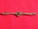 10K Solid Gold & Sapphire Bar Pin