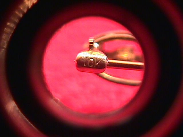 10K Solid Gold & Sapphire Bar Pin