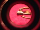 10K Solid Gold & Sapphire Bar Pin