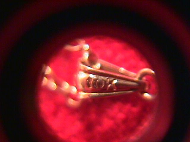 10k Solid Gold Diamond & Seed Pearl Lavalier