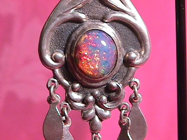 Mexico Sterling (Rococco Style) Hand Made (CVL) Earrings
