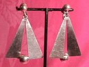 Mexico Sterling (Modernist) Screw-Back Earrings