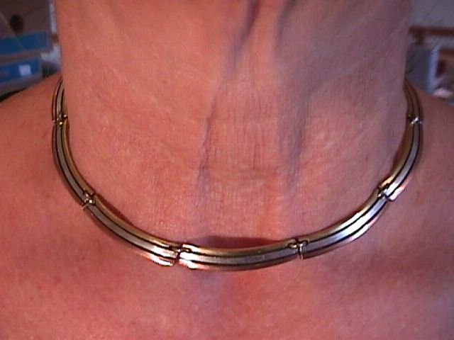 Mixed Metals (Modernist) Hand-Made Necklace