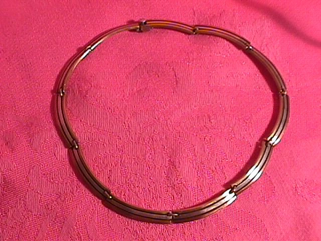 Mixed Metals (Modernist) Hand-Made Necklace