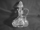 Vintage Large Cut Crystal Cruet (Frosted Grapes)