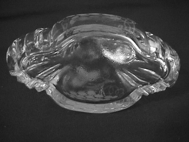 Vintage Large Cut Crystal Cruet (Frosted Grapes)