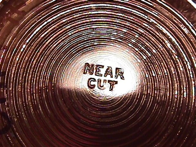 Near Cut Cambridge Pressed Glass Punch Bowl Base #2636