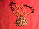 Inlaid Mother-Of-Pearl (Zebra) Necklace